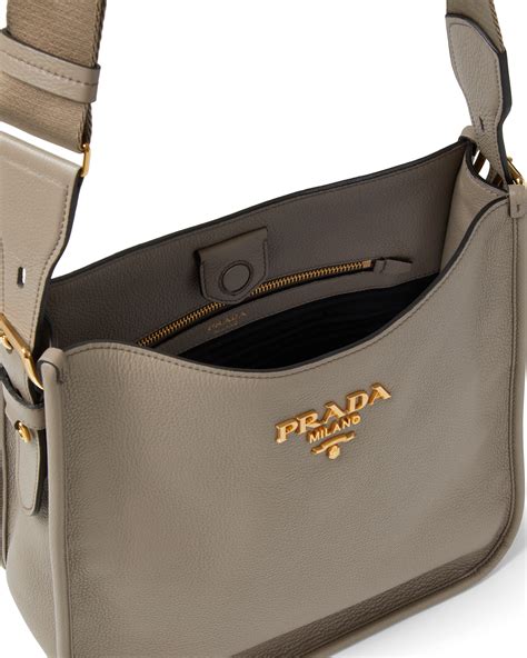 Prada leather hobo bag